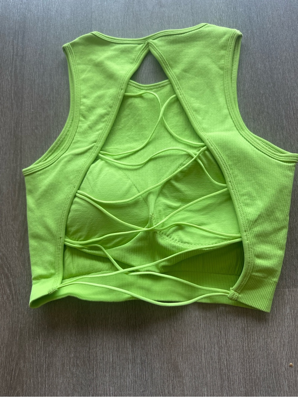 ✨ Neon Green Ribbed Activewear Set ✨ - Picture 3 of 7